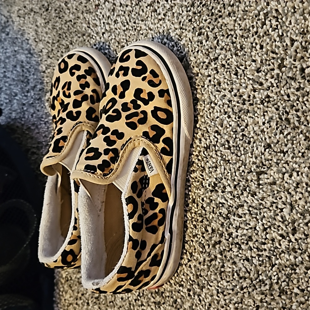 Leopard slip on vans